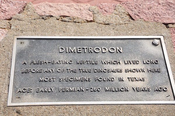 sign-dimetrodon ouside of the gift shop